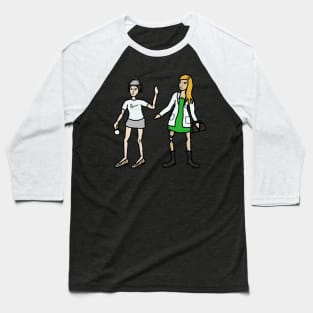 Miss Holmes and the Doctor: Modern Rule 63 Baseball T-Shirt